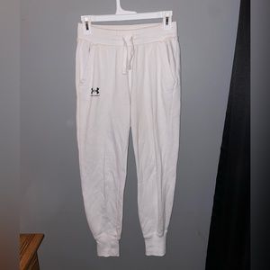 Women’s White Under Armour Sweatpants